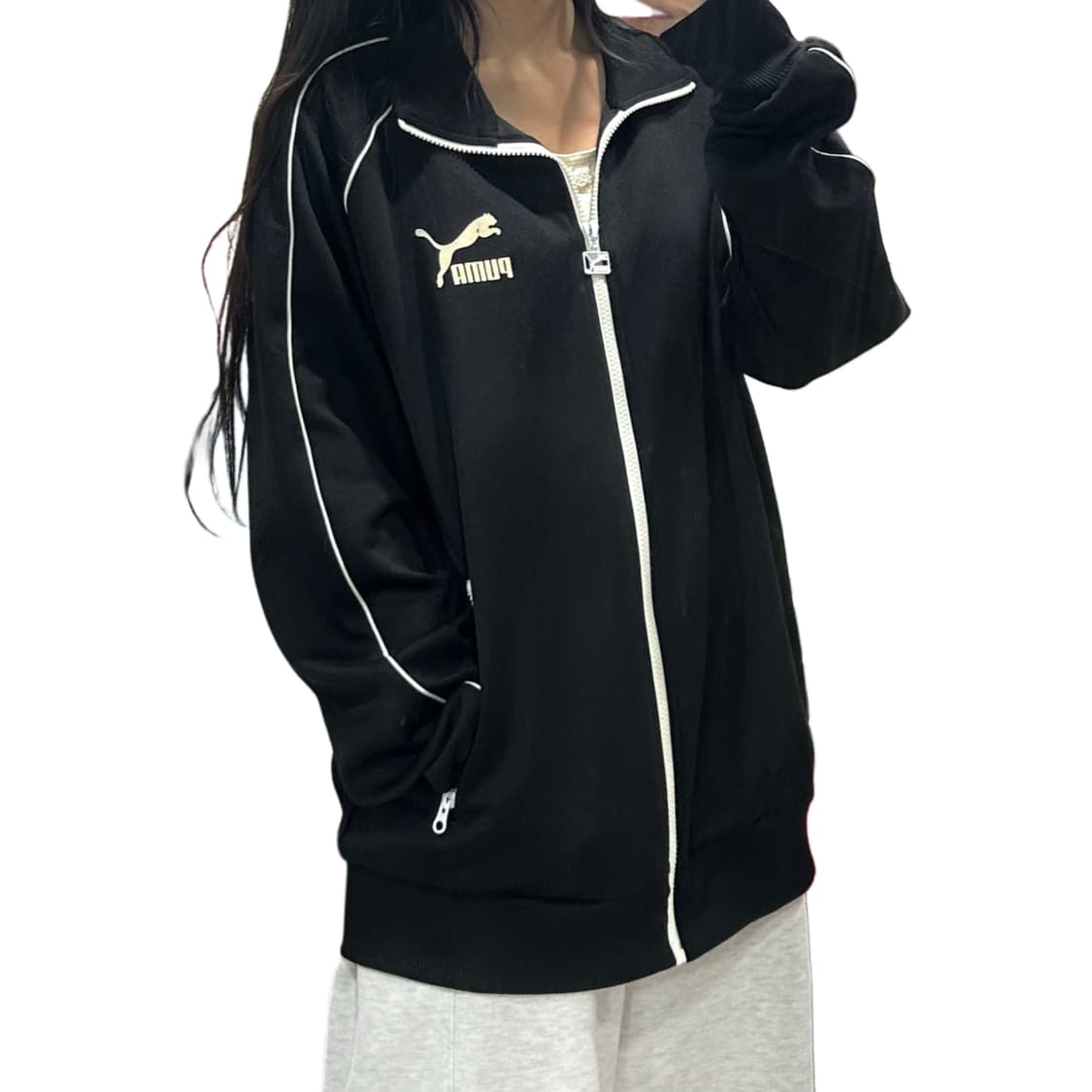 푸마 블랙 기본 져지 휘뚤템 상품이미지1