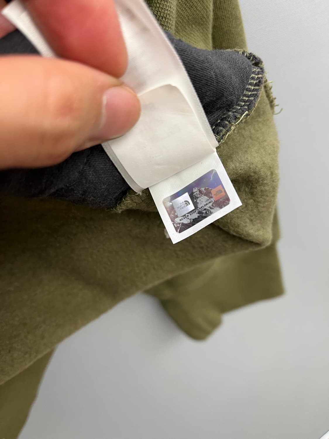 노스페이스 올리브색 기모후드티 상품이미지9