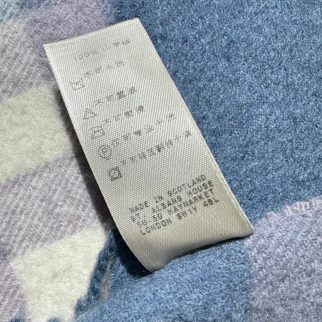 버버리 캐시미어 100% 체크 머플러 목도리 상품이미지6