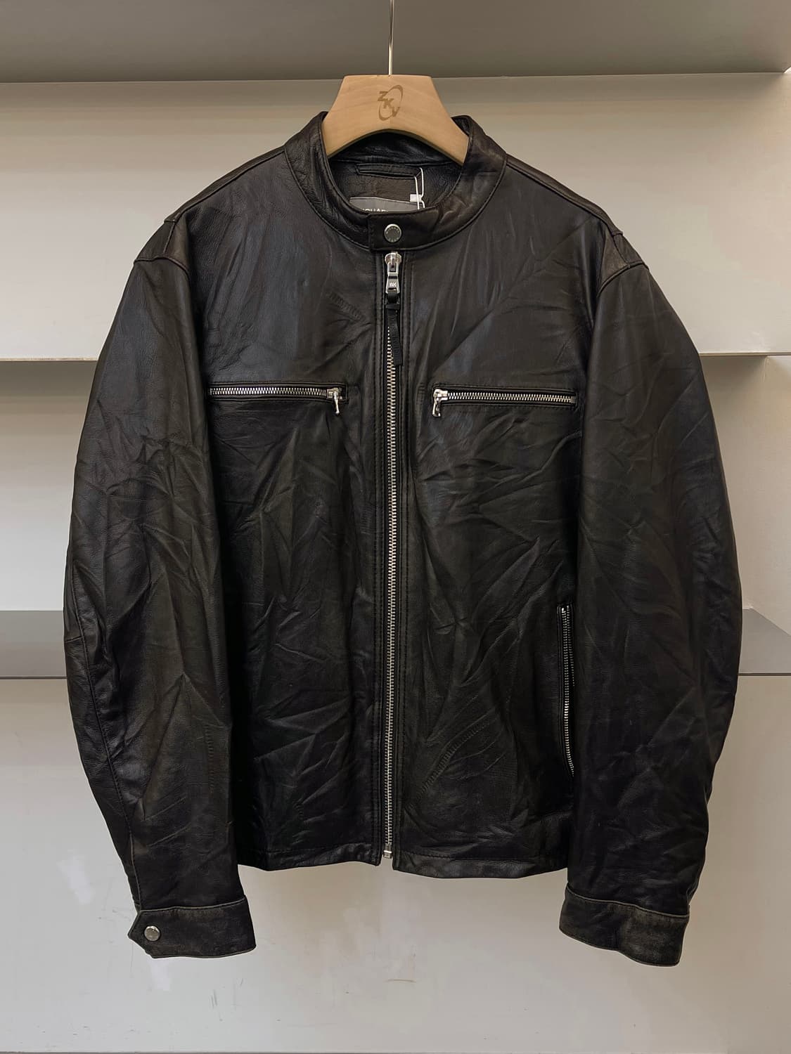 마이클코어스 램 레더 바이커 자켓 상품이미지1