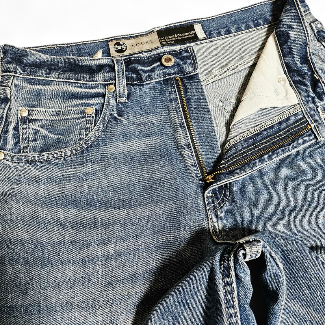 [32X32][리바이스]실버탭® 루즈핏 데님 미디엄인디고# 상품이미지3