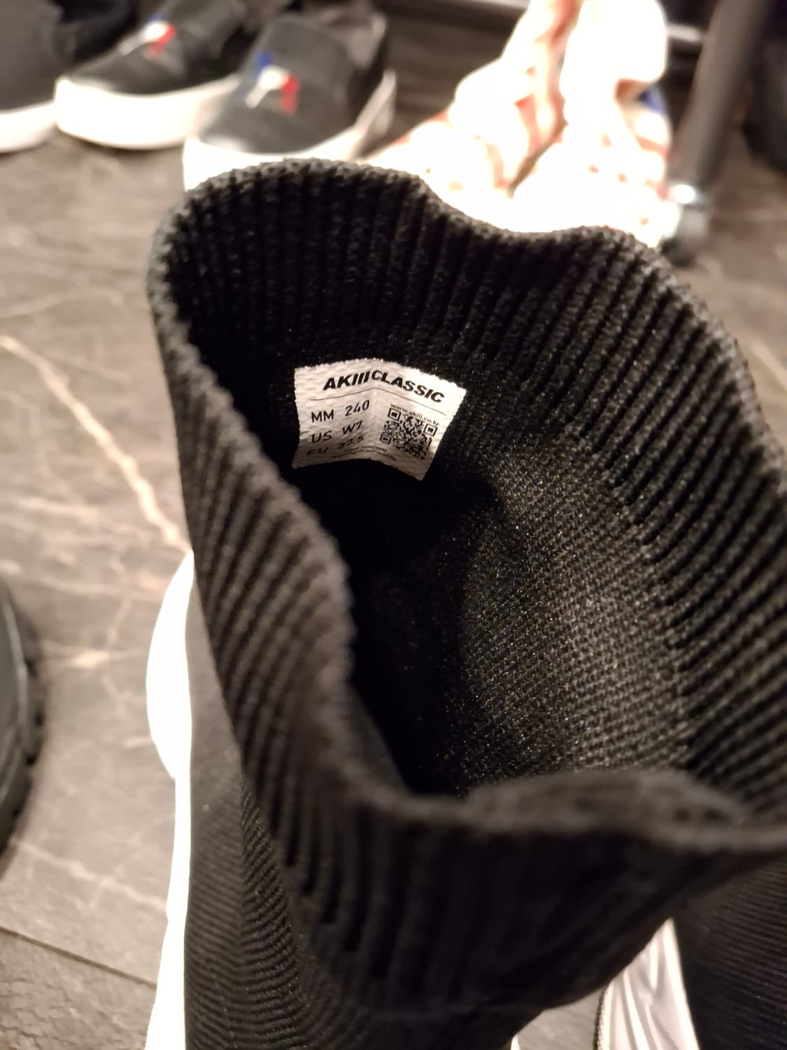 (마지막특가) 아키클래식 삭스부츠 블랙/화이트 240 상품이미지4