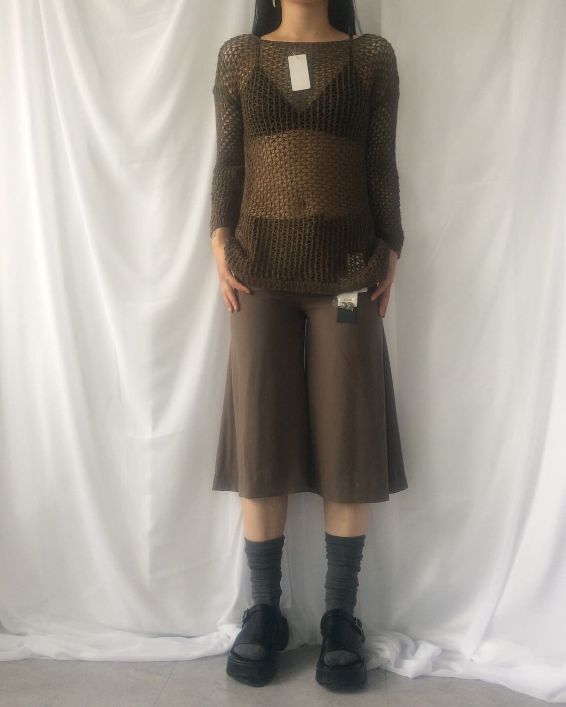 Net knit top 상품이미지3