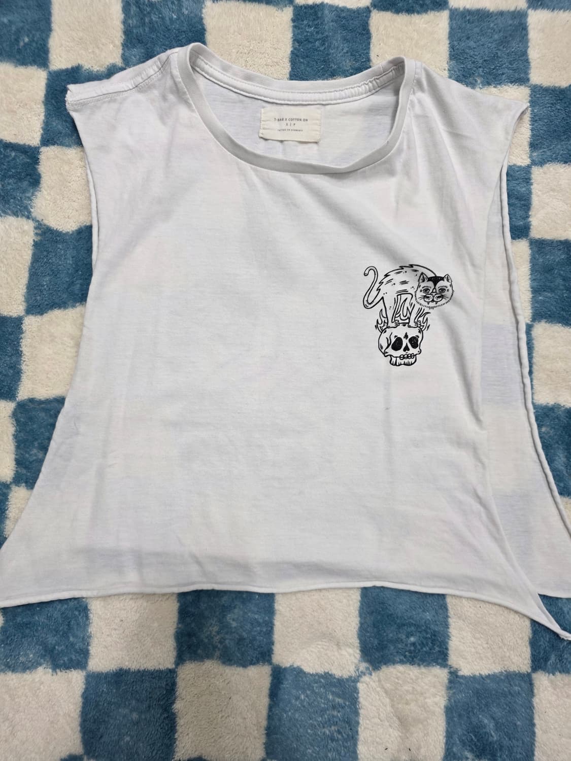 T-BAR x COTTON ON 프린트 크롭 민소매 상품이미지2