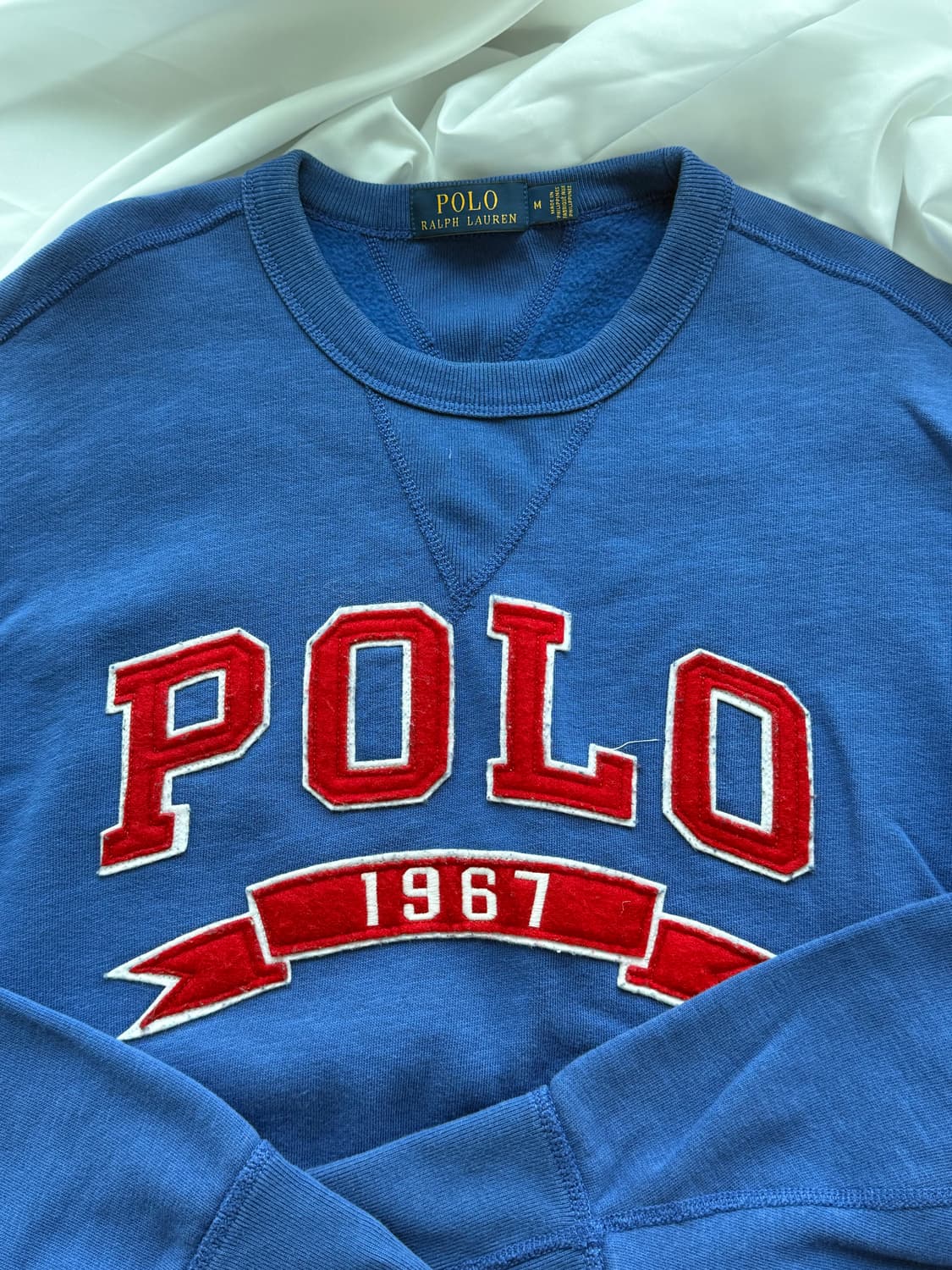 폴로 랄프로렌 블루 스펠로고 스웻 맨투맨 상품이미지3