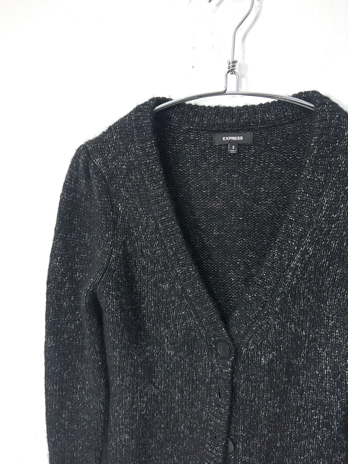 Heather charcoal cardigan 상품이미지2