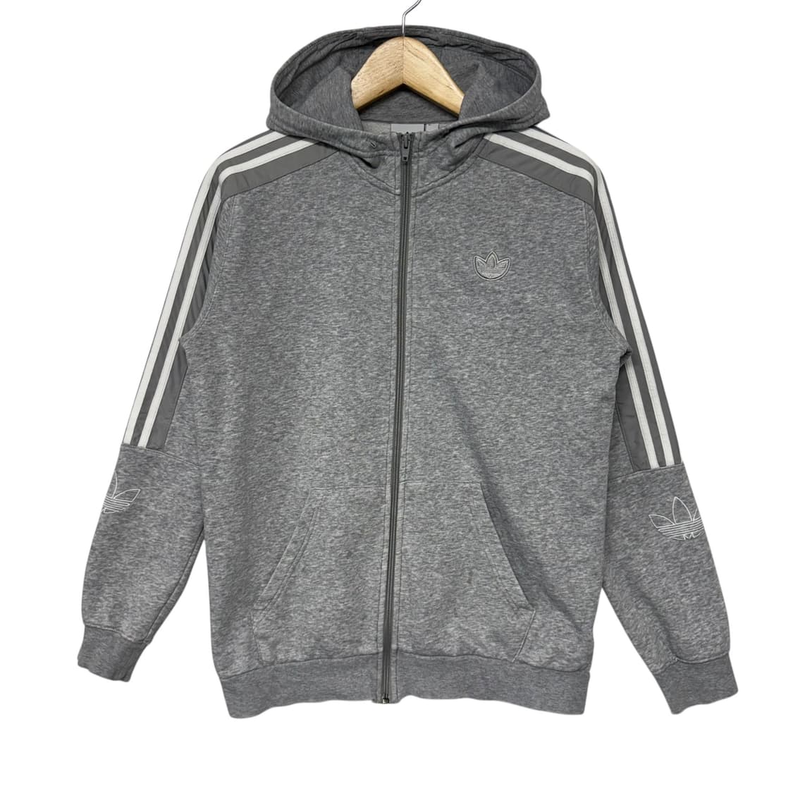 아디다스 트레포일 로고 후드집업 상품이미지1