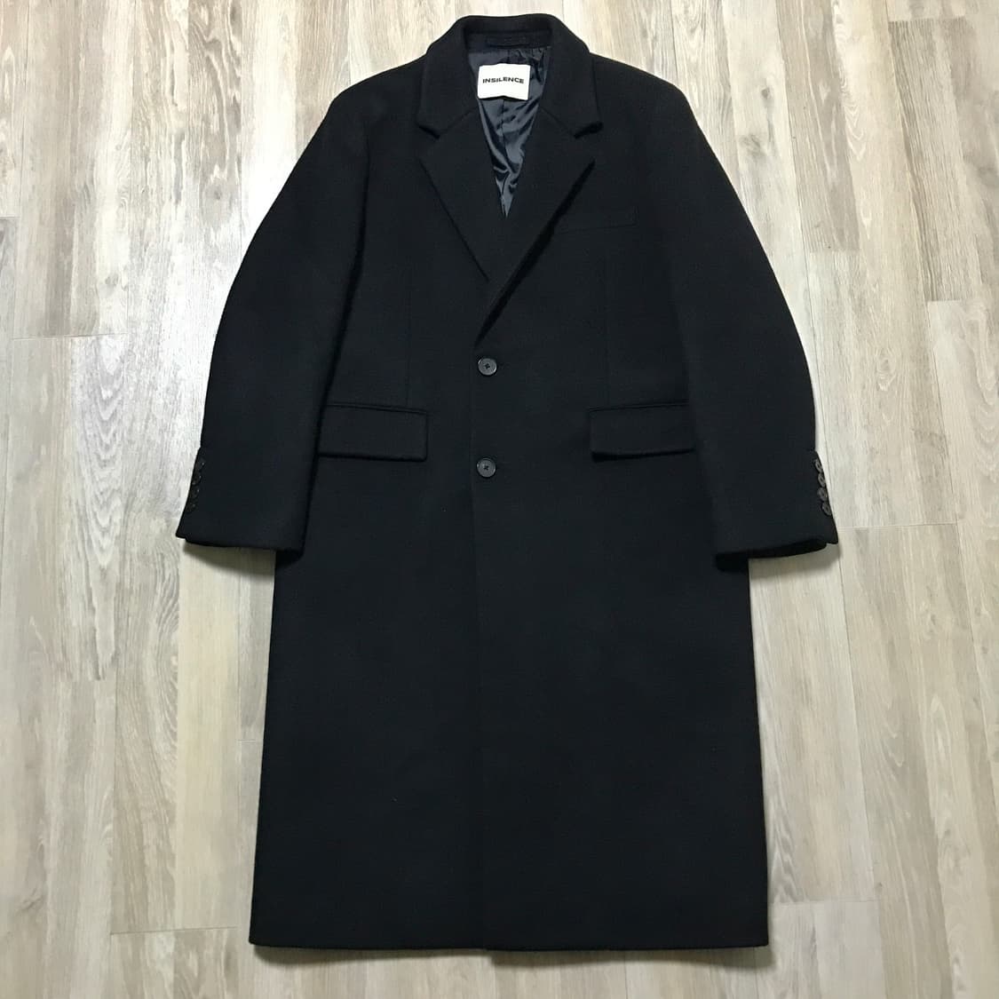 인사일런스 캐시미어 체스터 코트 블랙 상품이미지4