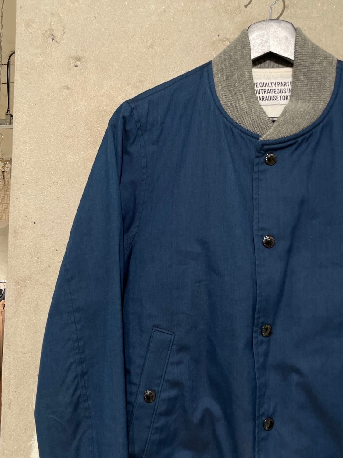 와코 마리아 길티 파티즈 블루 스냅 버튼 블루종 자켓 상품이미지2