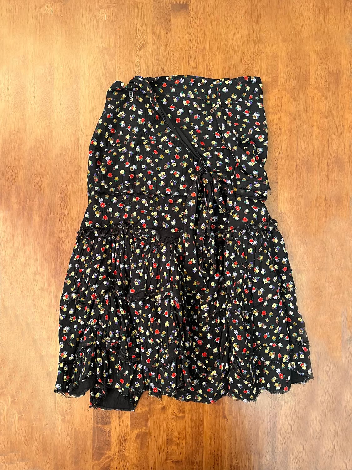 꼼데가르송 플로럴 프린트 랩 스커트 상품이미지2