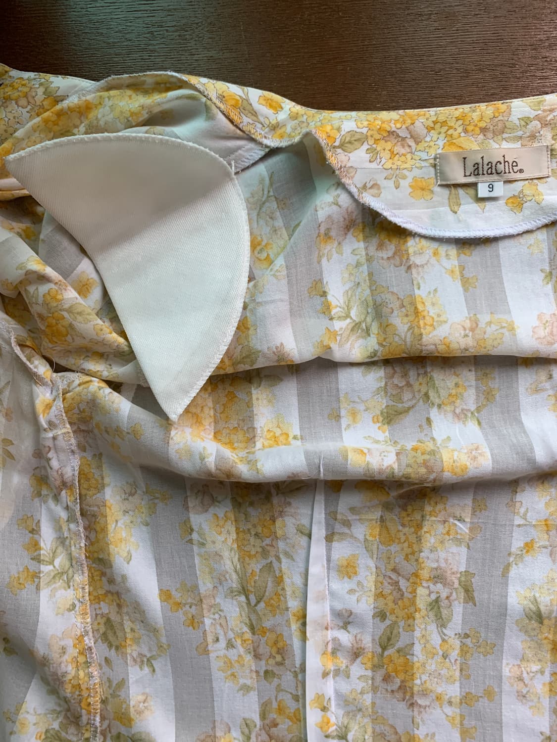 {Lalache} yellow floral vintage blouse 상품이미지8