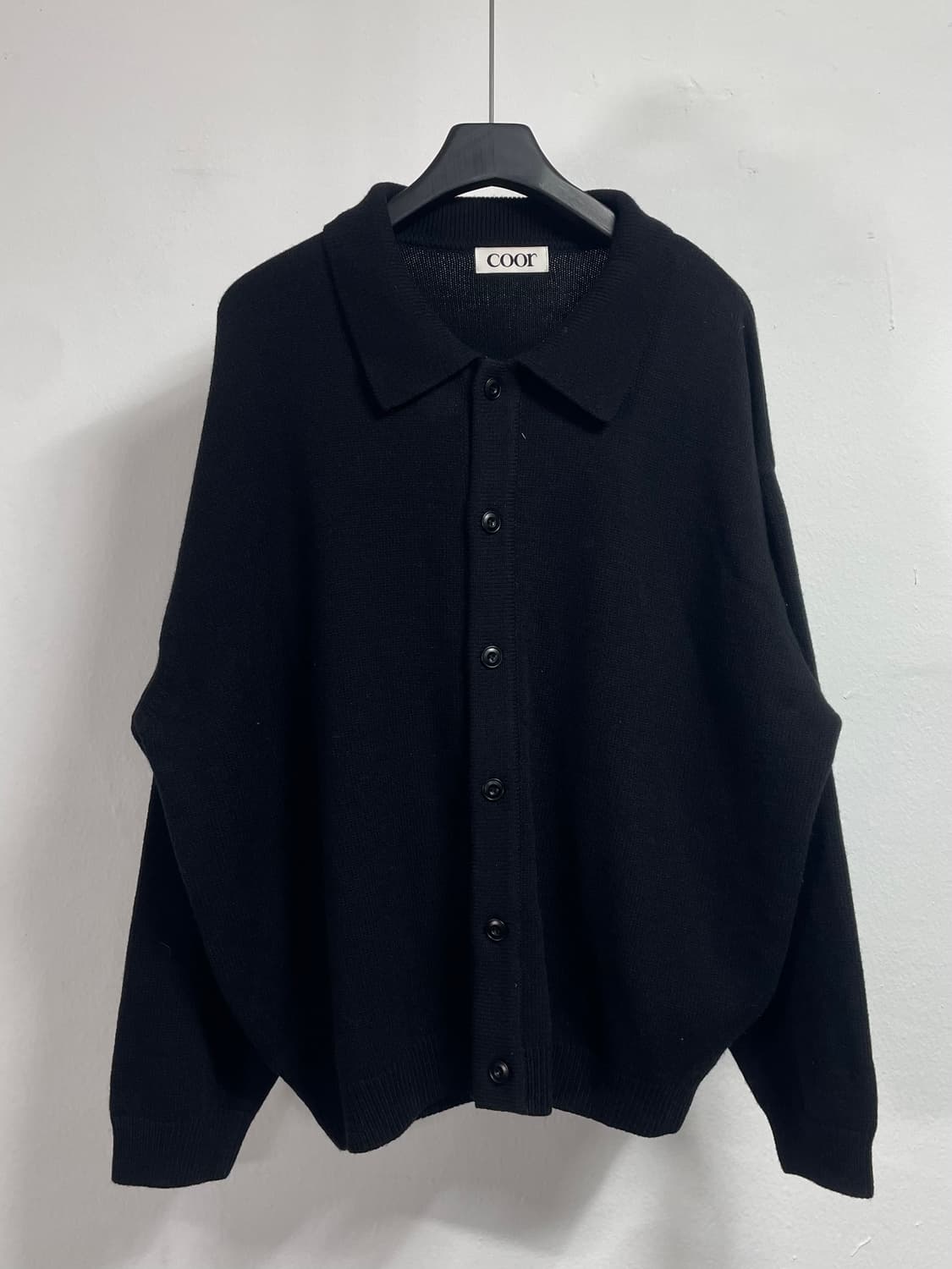22S COOR 쿠어 탑필 울 카라 가디건 (on.) 상품이미지1