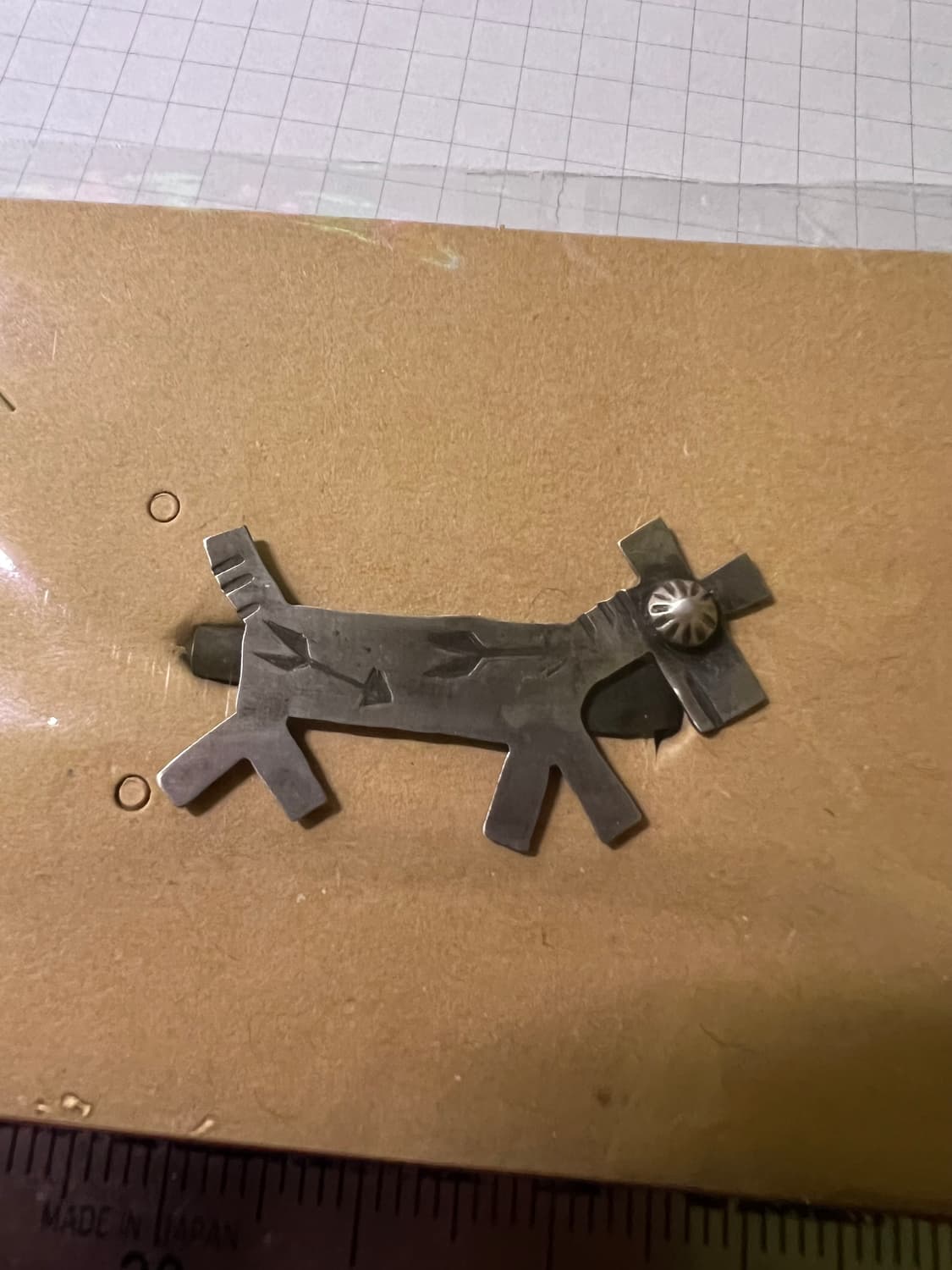 네이티브 아메리칸 쥬얼리 실버 핀벳지 브로치 상품이미지3