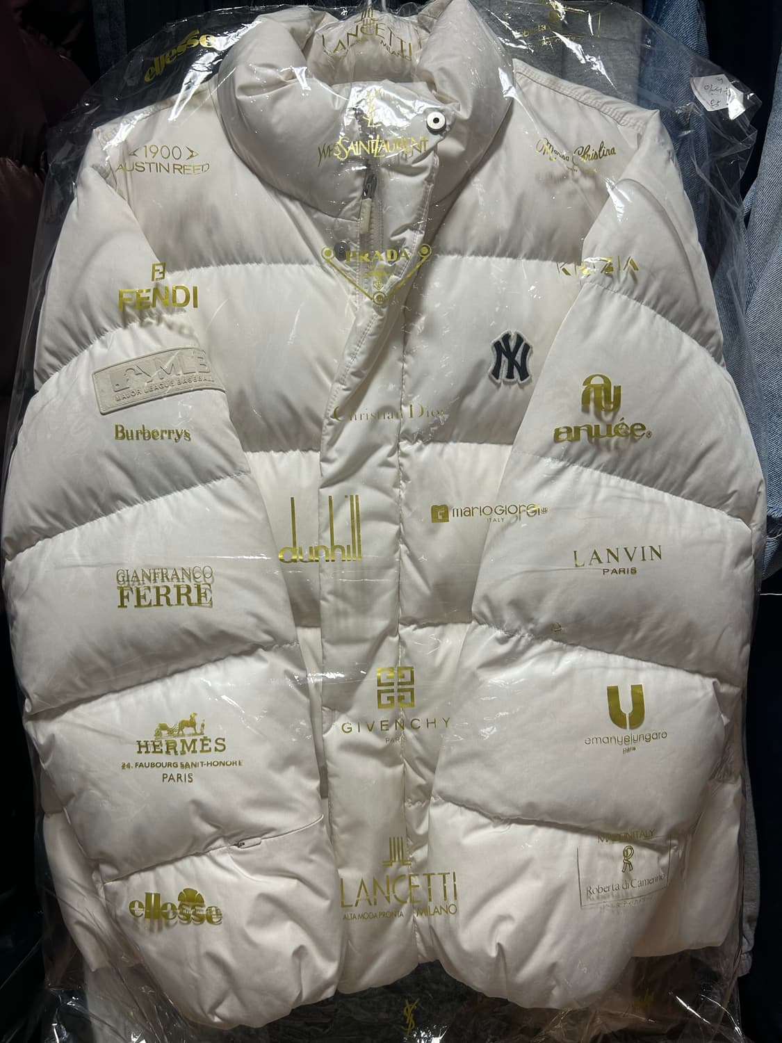 MLB 엠엘비 패딩 s 화이트 상품이미지8