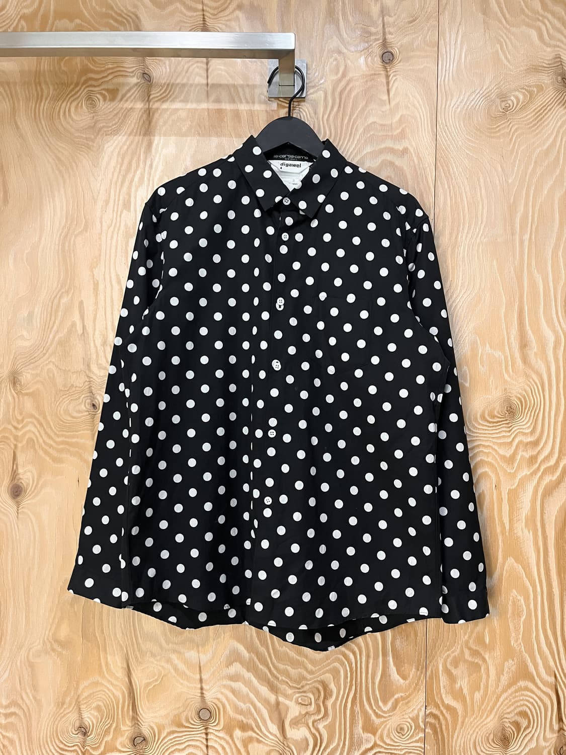 디가웰 블랙 폴카 도트 셔츠 상품이미지2