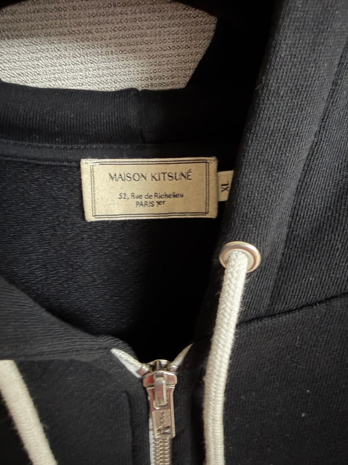 메종키츠네 후드집업 블랙 상품이미지2