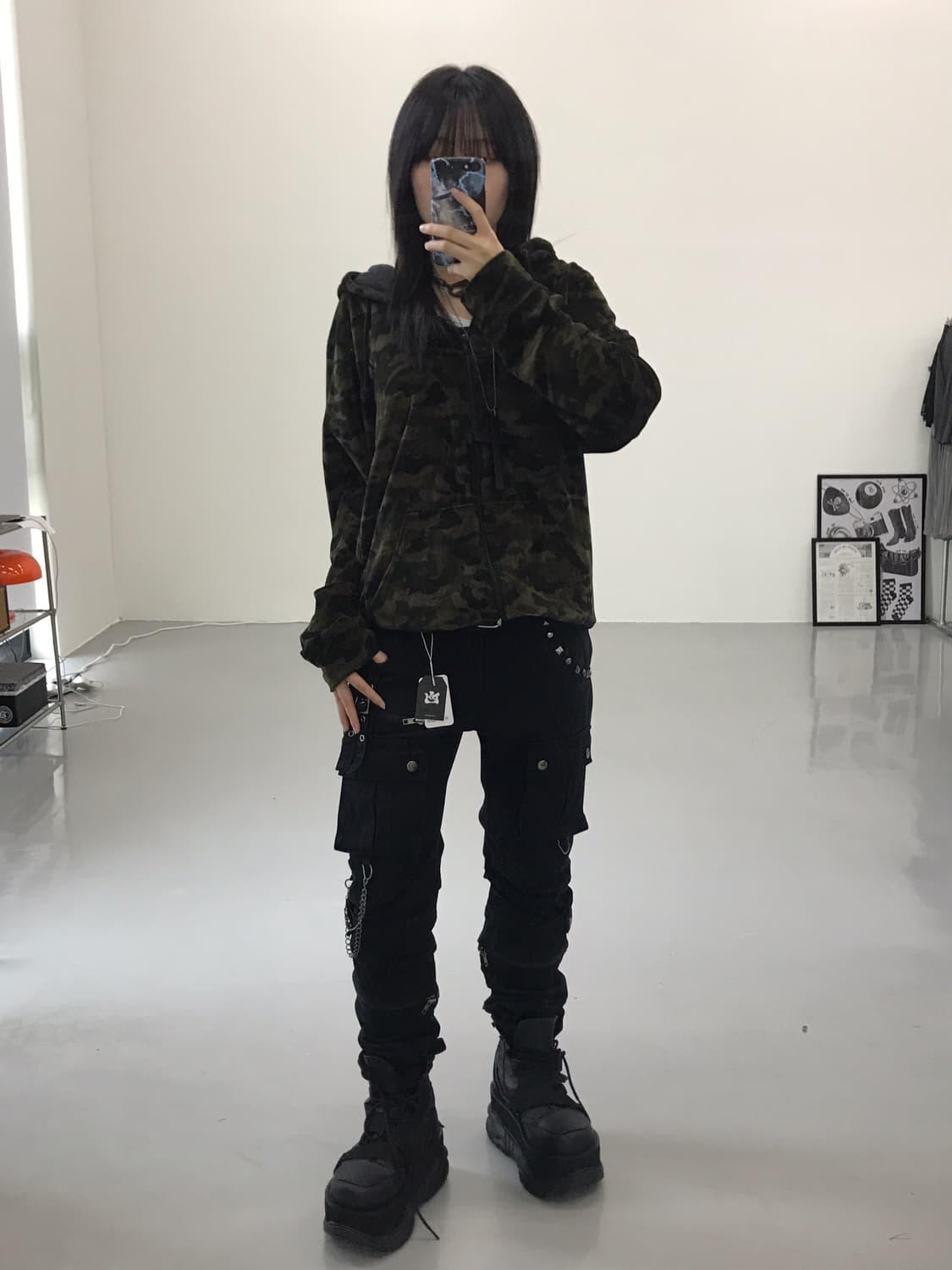 Billabong Camo Velvet Zip Up Hoodies  상품이미지2
