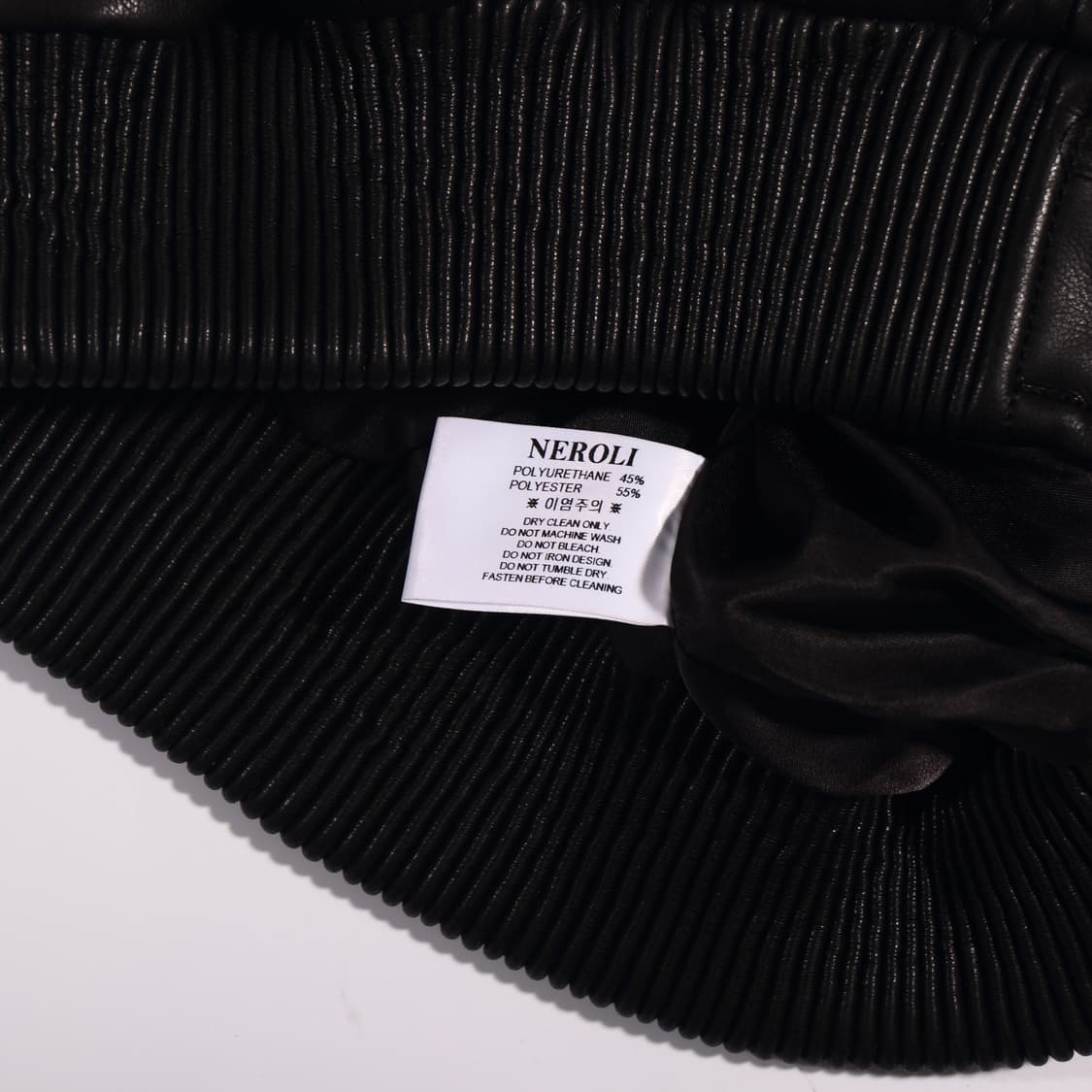 NEROLI 페이크레더 크롭 자켓 B613 상품이미지3