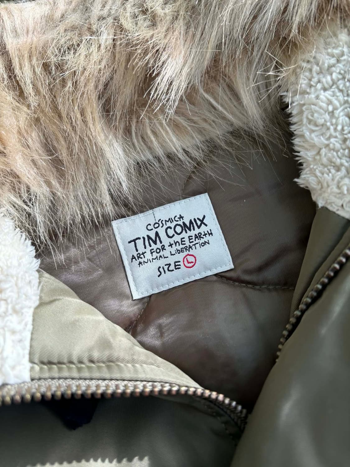 [L] 팀코믹스 패치드 ma-1 퍼 자켓 푸퍼 패딩 상품이미지6