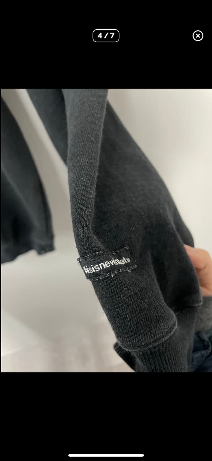 디스이즈네버댓 스펠로고 블랙 맨투맨 A3394 상품이미지4