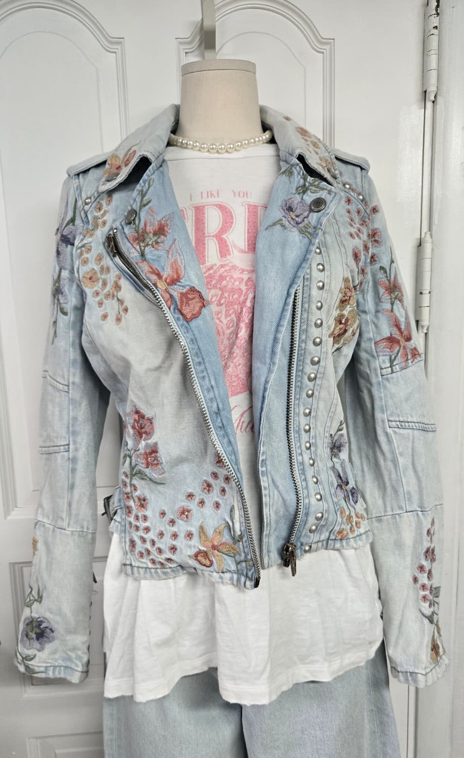 BlankNYC 블랭크NYC 빈티지 플로랄 데님자켓 상품이미지3