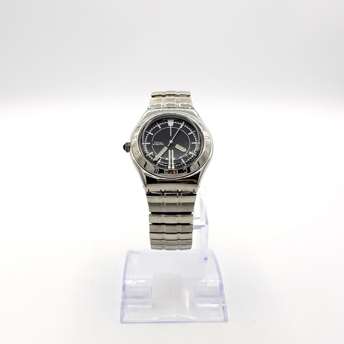 SWATCH 빈티지 스와치 아이러니 실버 익스팬션 메탈 손목시계  상품이미지4