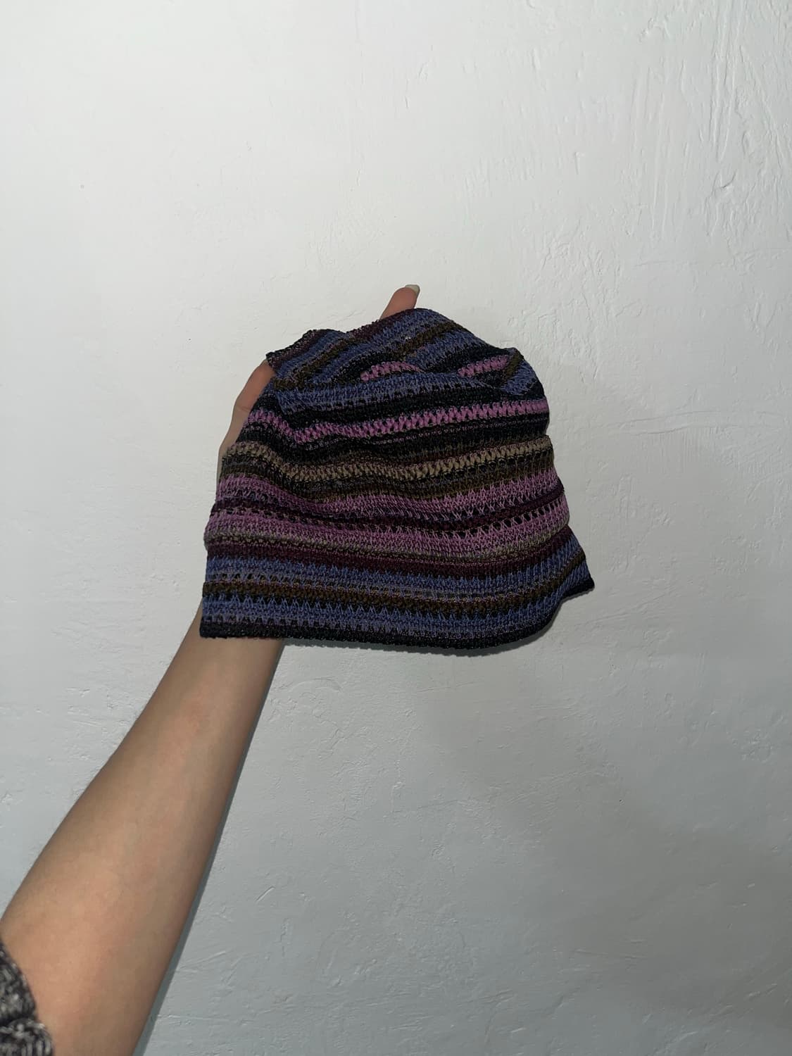 stripe shirring mesh beanie 셔링 비니 상품이미지4