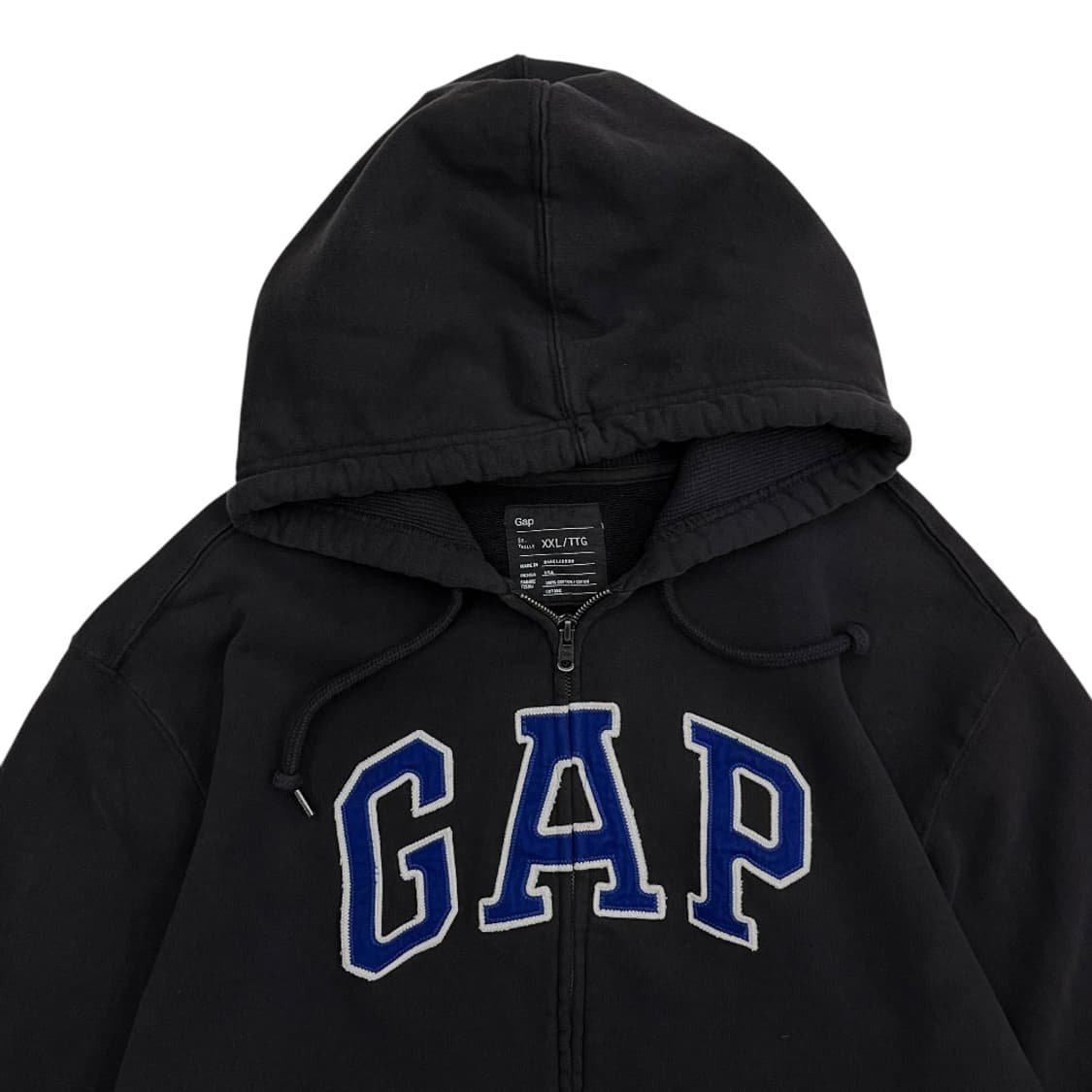 갭 센터로고 딥브라운 후드집업 XXL 상품이미지4