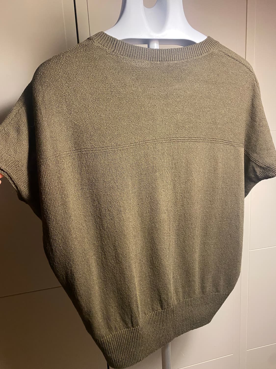 아스프로 반팔 니트 95 올리브 상품이미지4