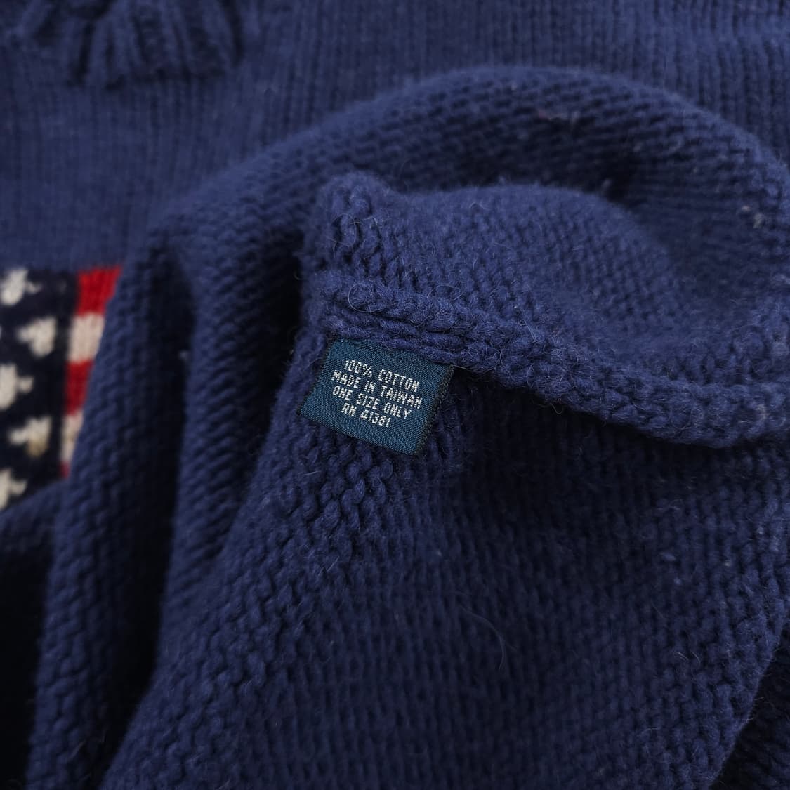 S(90) 폴로 랄프로렌 성조기 모크넥 니트 상품이미지4