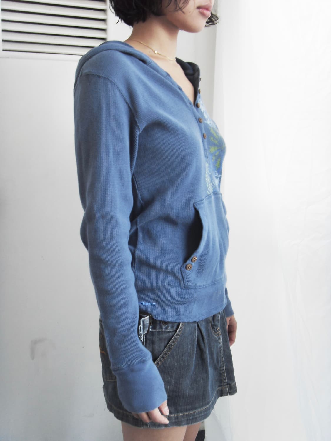 여성 빈티지 acg 꽃무늬 후디 상품이미지4