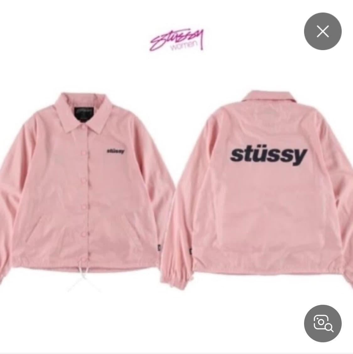 스투시 핑크 코치 자켓 바람막이 s 상품이미지1