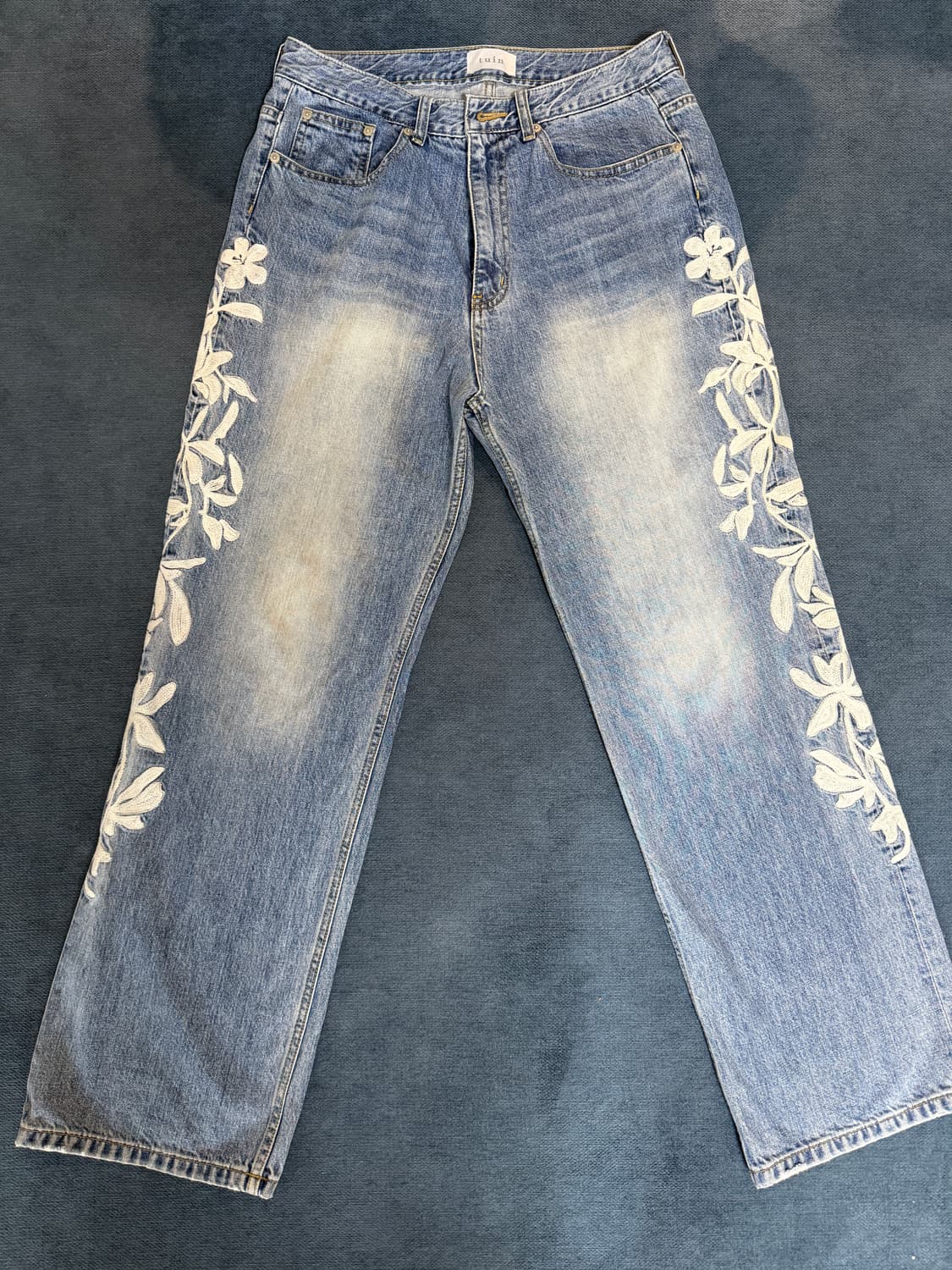 투인 바인 데님 워시드 블루 tuin vine denim pants 상품이미지1