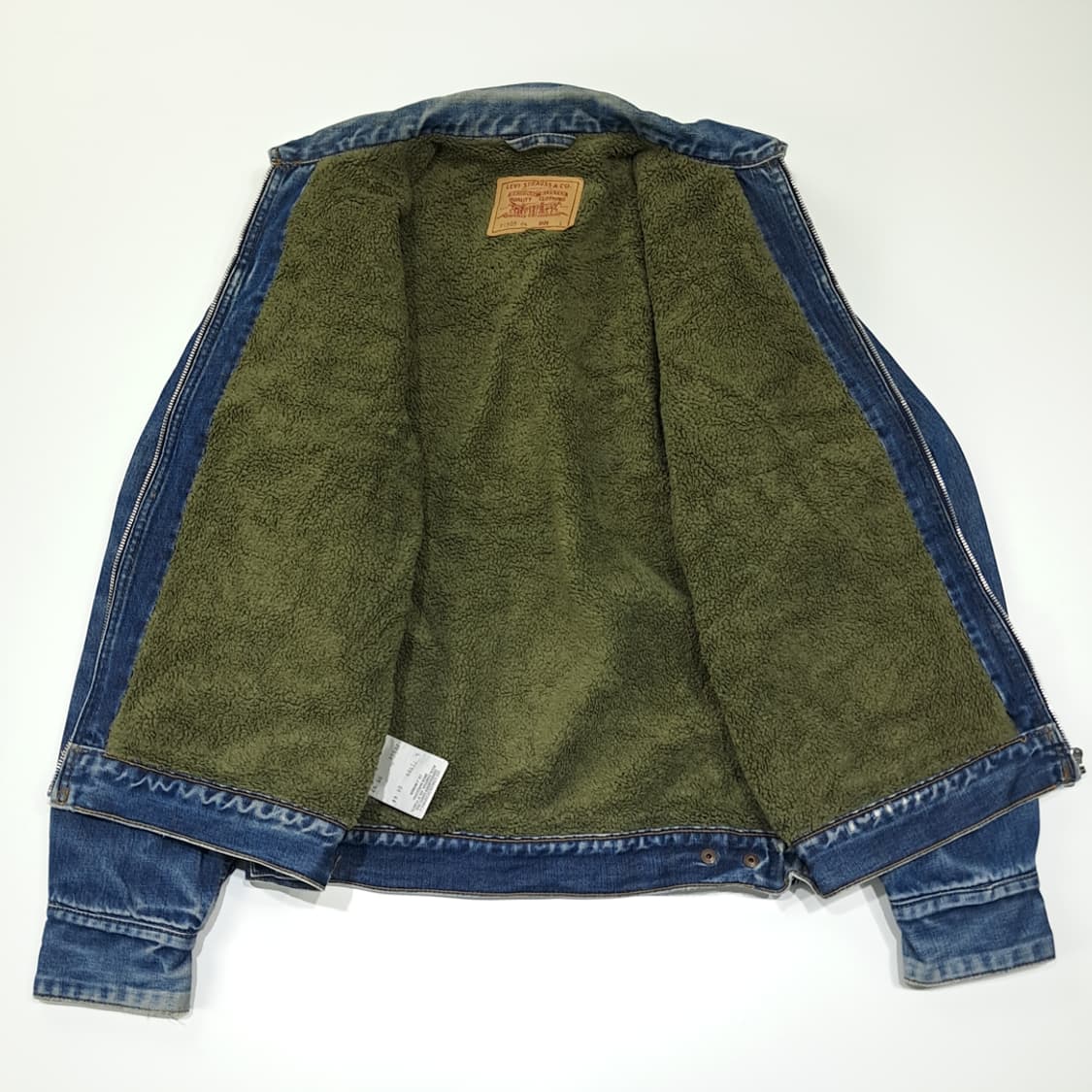 CL235 L 리바이스 90s 튀니지판 쉐르파 지퍼 트러커 자켓 상품이미지4