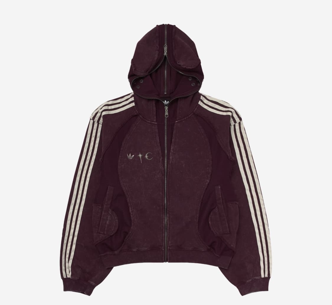 L) 떠그클럽 x 아디다스 후드집업 마룬 팝니다 상품이미지1