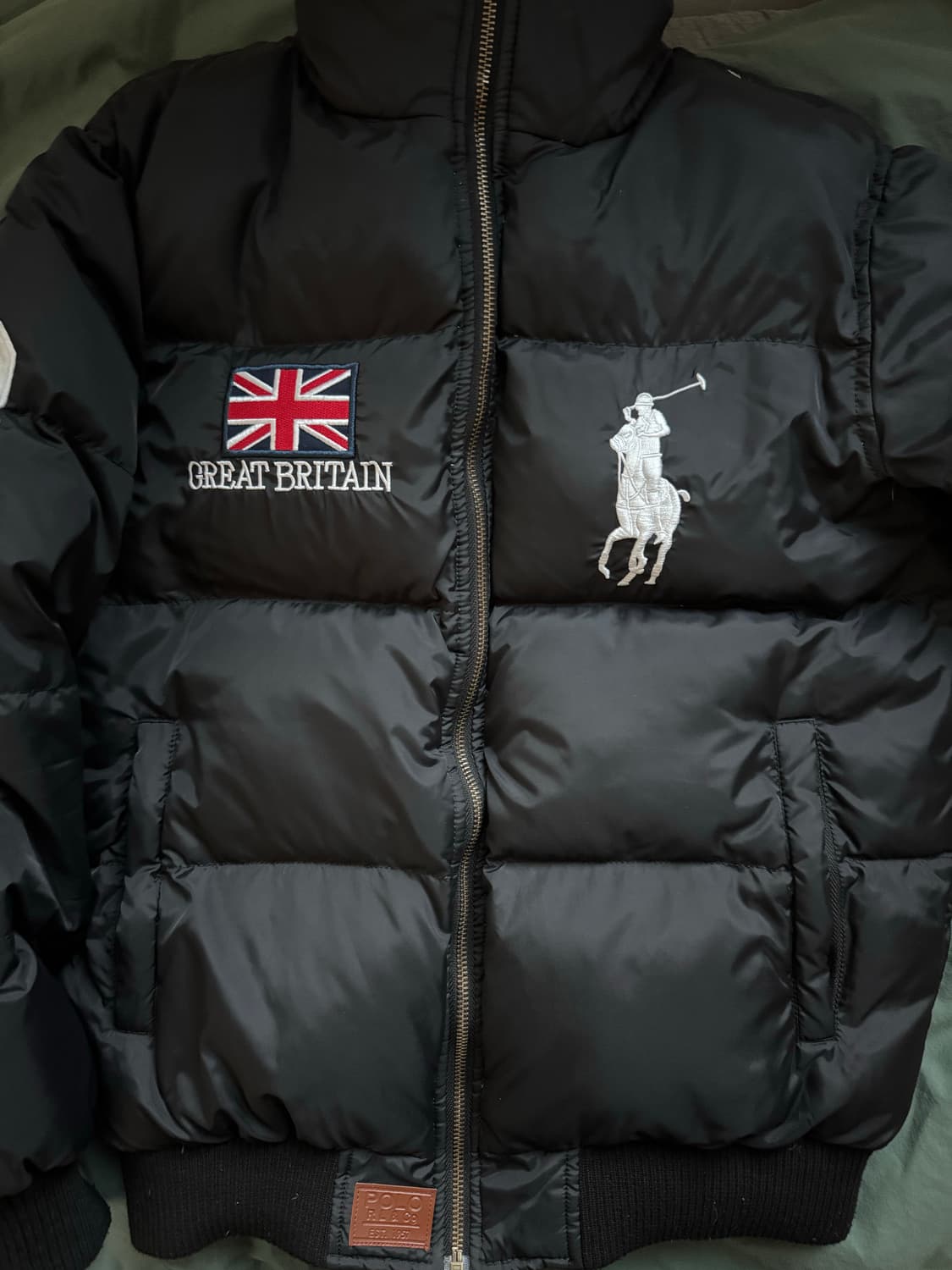 폴로 빅포니 브리튼 패딩 블랙 m 상품이미지5