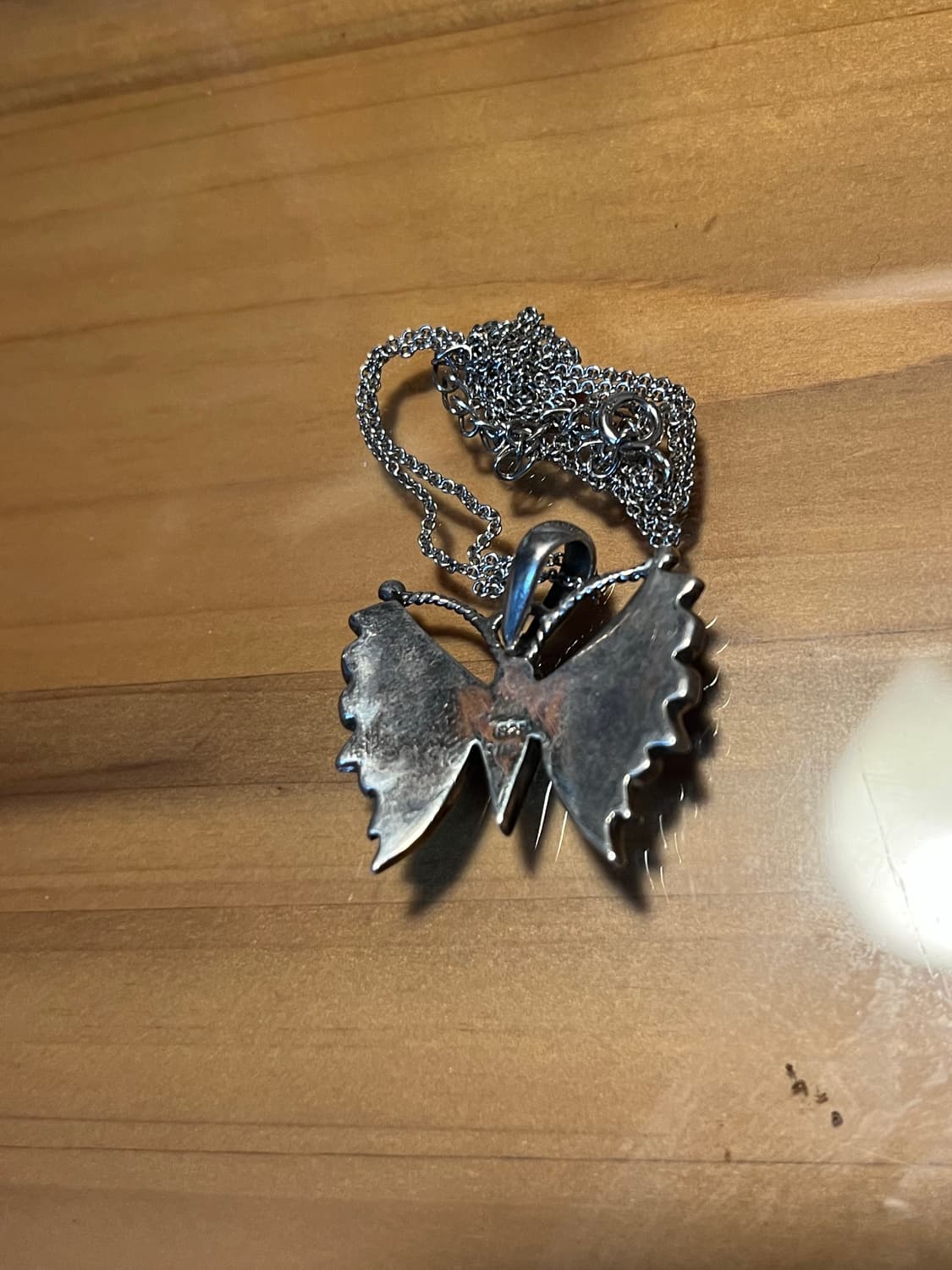 빈티지 인디언 주얼리 : 나비 인레이 스털링 실버 925 목걸이 (Nat 상품이미지3