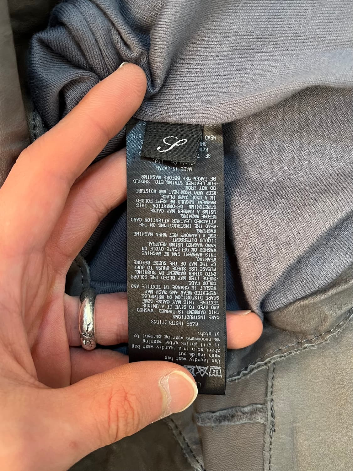 Sisii 싱글 지퍼 라이더 가죽 자켓 상품이미지9