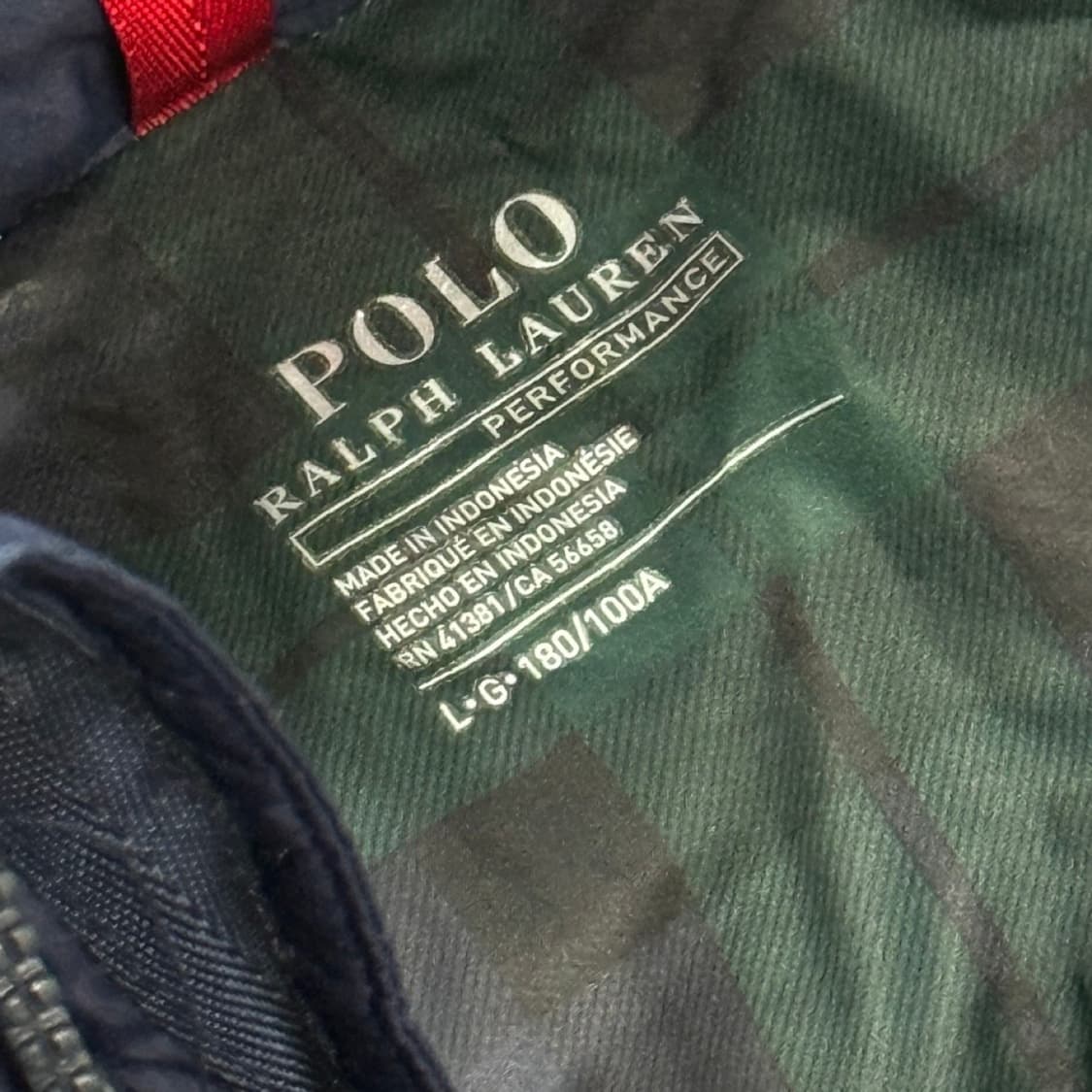 폴로 패딩 네이비 L 상품이미지2