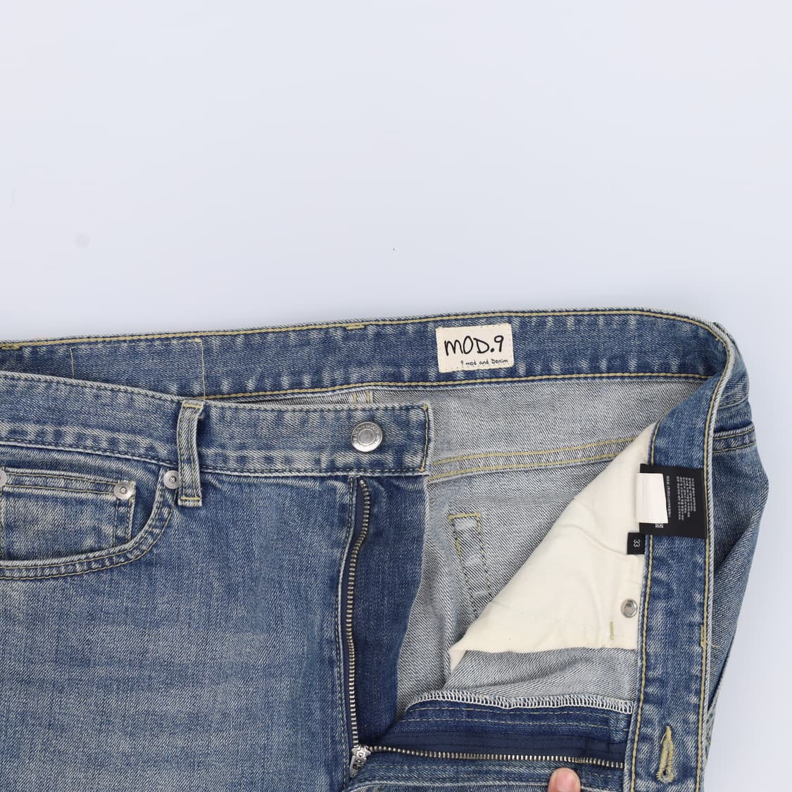 33 모드나인 워싱 데님팬츠 0331H1 상품이미지4