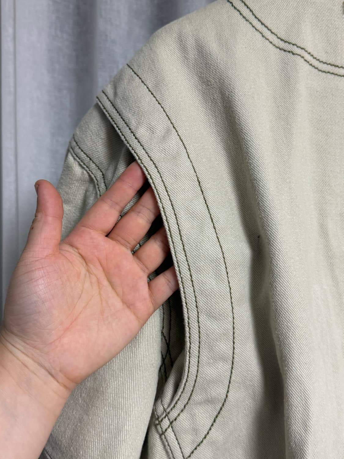 베이지 봄버 자켓  상품이미지7