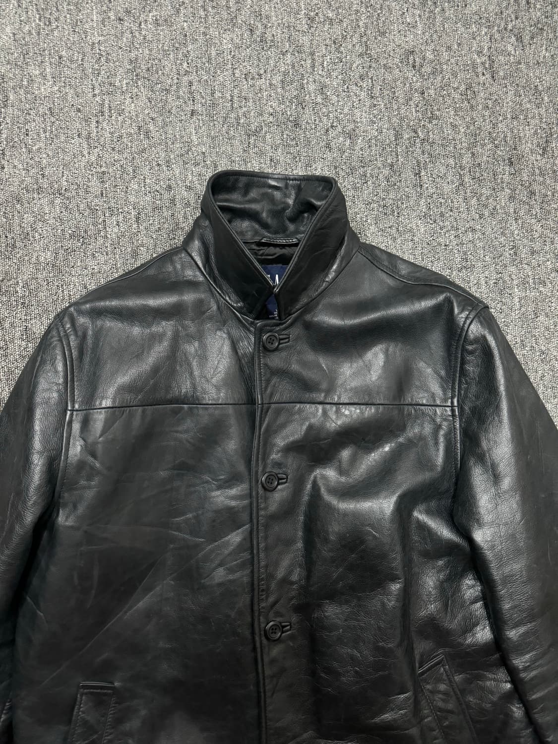 90s 올드 빈티지 갭 카우하이드 레더 카코트 L 상품이미지5