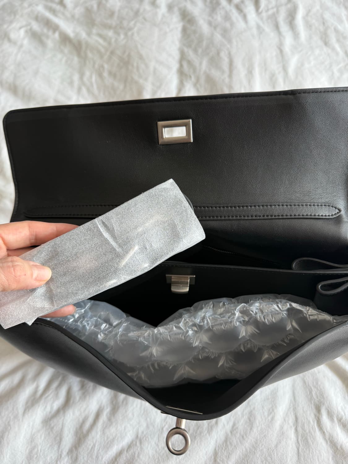 여성 스퀘어 소가죽백 상품이미지7