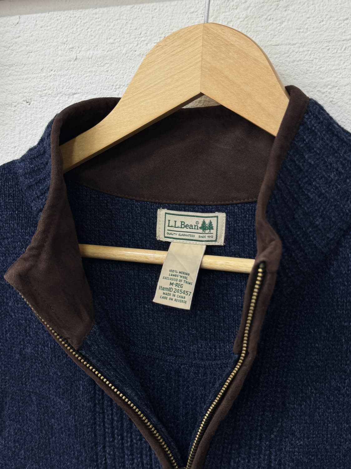 엘엘빈 니트 조끼 집업(T33) 상품이미지2