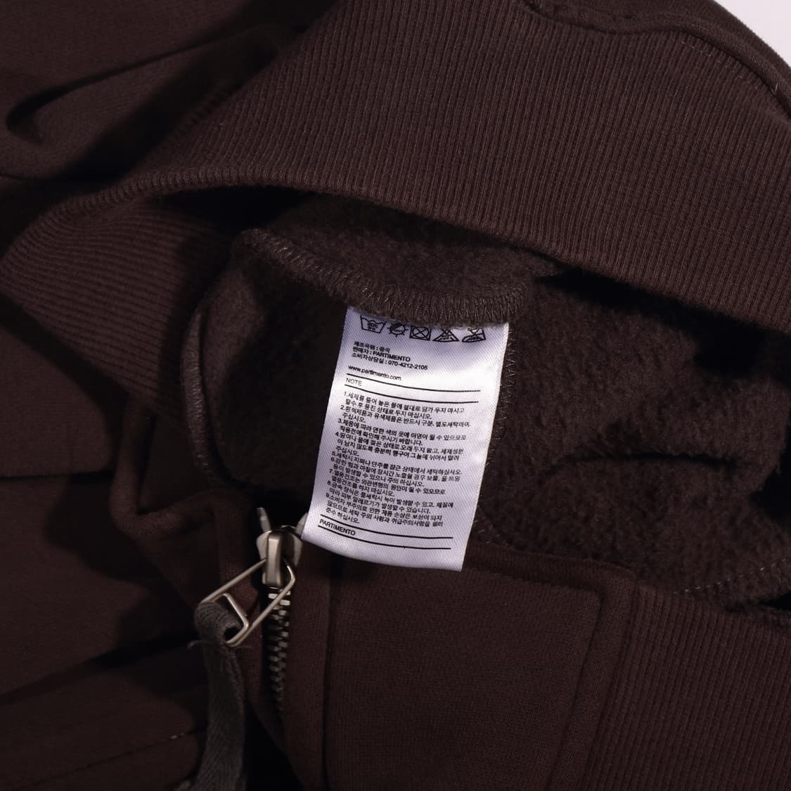 파르티멘토 크롭 스웻집업 B284 상품이미지3