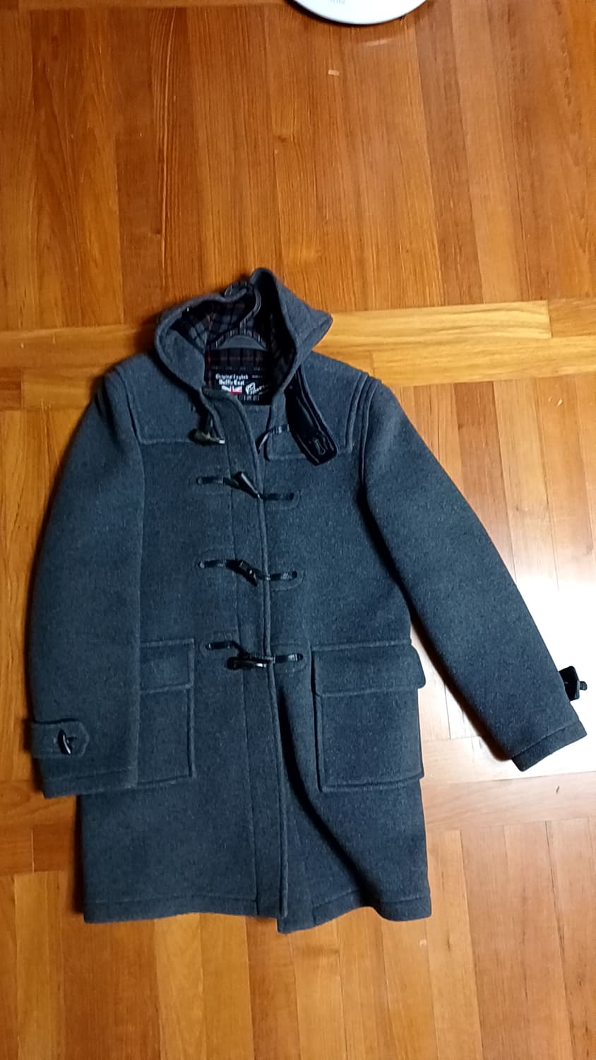 오늘만 30%할인,글로버올 gloverall 회색 더플 코트 상품이미지2