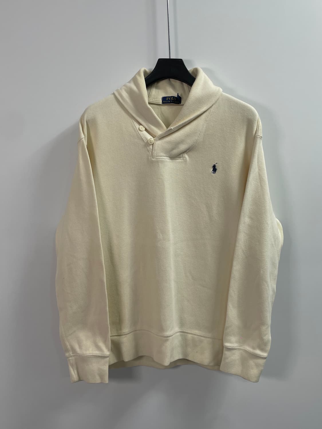 폴로 랄프로렌 크림 숄카라 맨투맨 (on.183) 상품이미지1