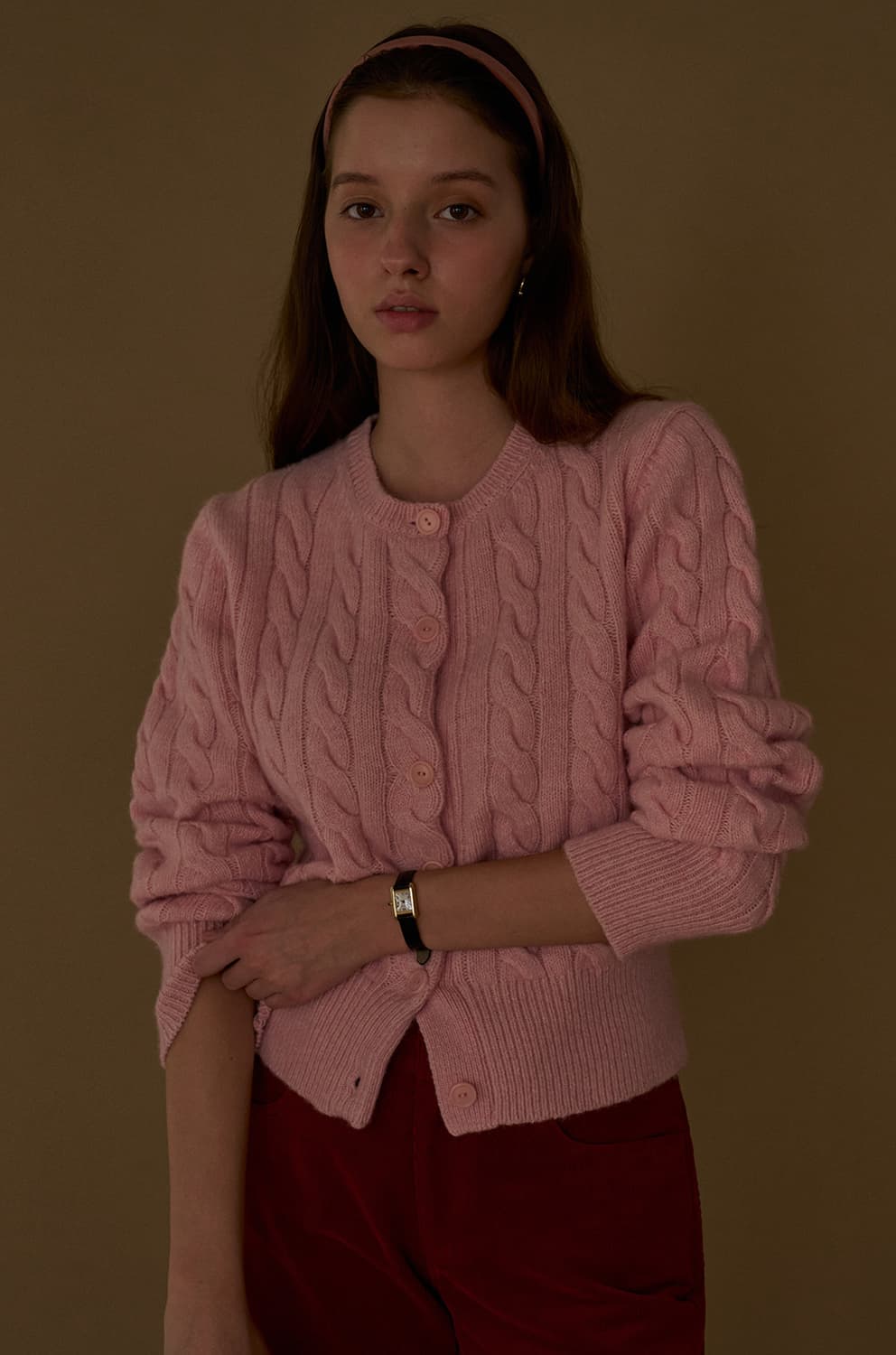 샵엠 올리버 케이블 니트 가디건 상품이미지1