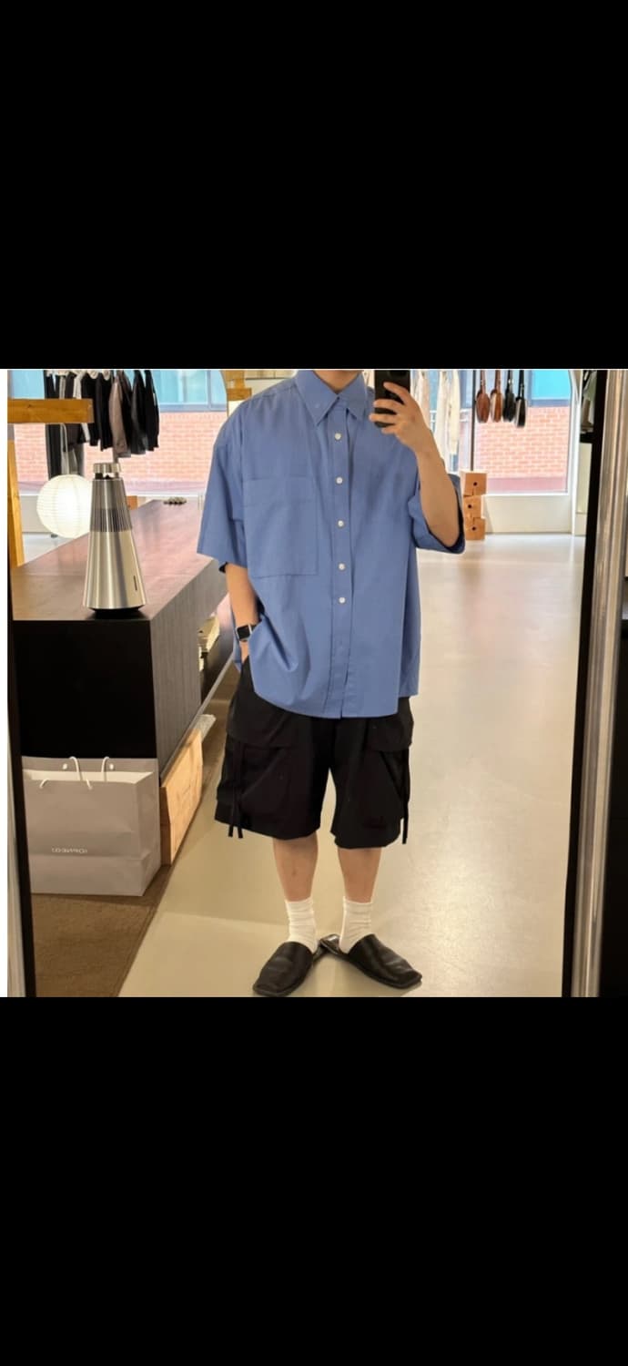 벨리에 가르송 옥스포드 하프셔츠 M사이즈 상품이미지1