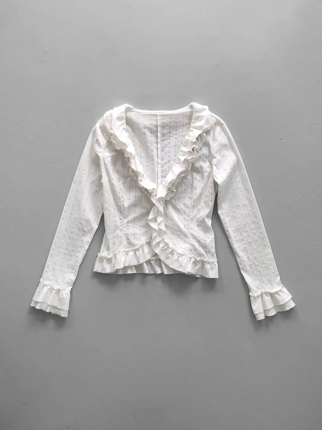 frill crop blouse 상품이미지1